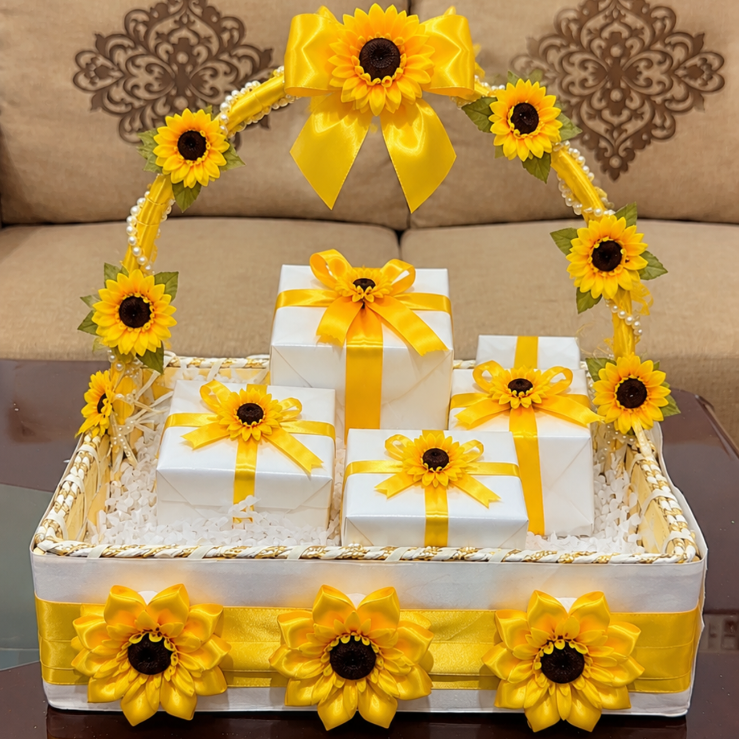 sunflower basket